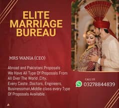 Abroad&Pakistani proposals/Elite Marriage Bureau/marriage consultant