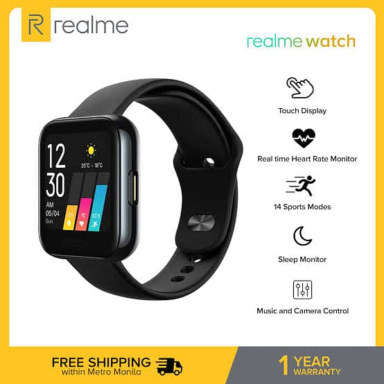 Realms smartwatch with box in brand new condition 1
