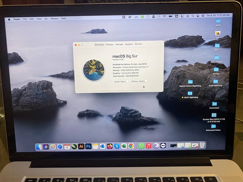Apple MacBook Pro 2013 (Late) Core i7 Intel, Retina Display 15.4 0