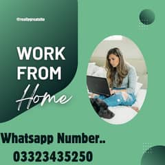 Online work available intrested people come whatsapp. 03323435250.