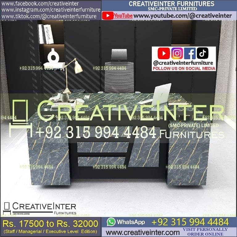 Office Computer Table Workstation Chair CEO Desk Sofa Study 15