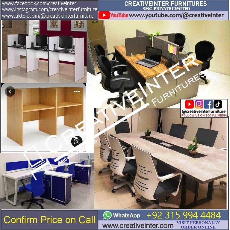 Office workstation table laptop L shape desk chair executive manager 15