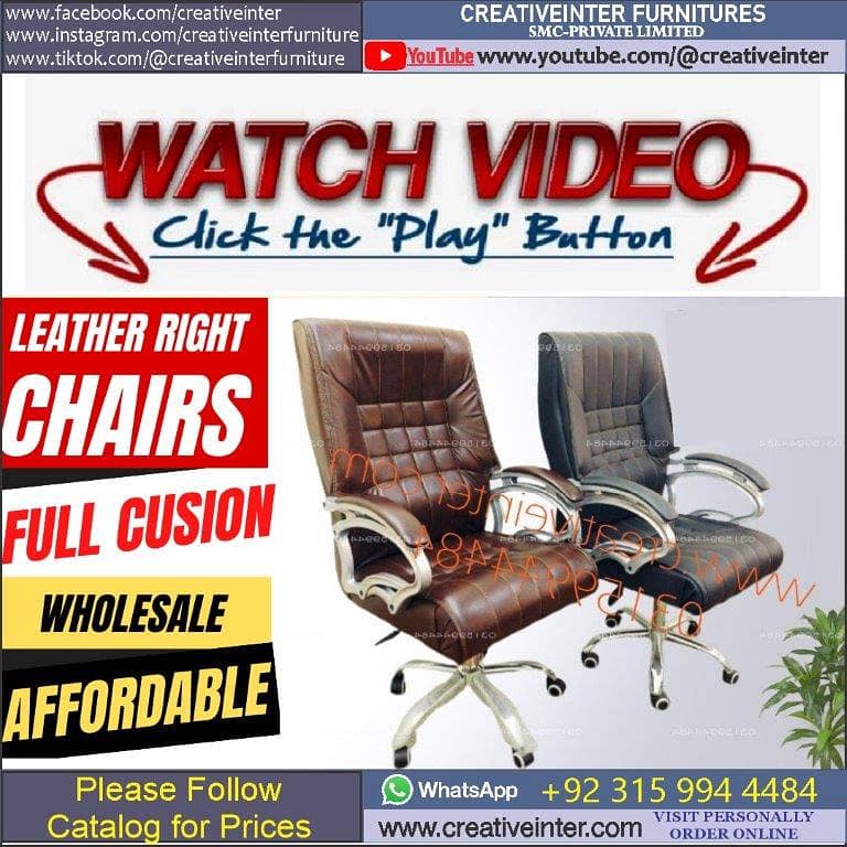 Executive Office chair table study desk guest sofa visitor mesh gamin 16
