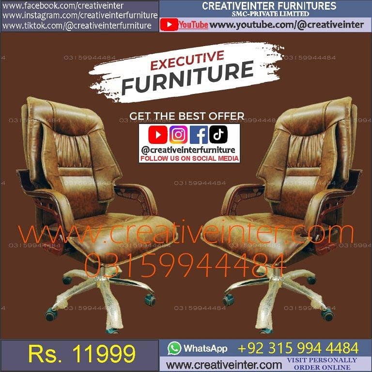 Executive Office chair table study desk guest sofa visitor mesh gamin 1