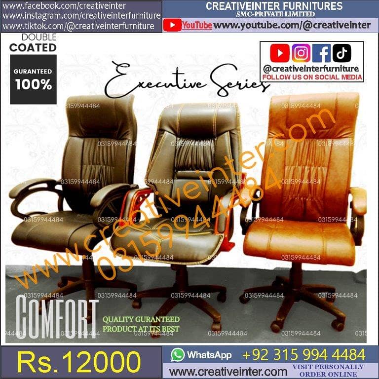 Executive Office chair table study desk guest sofa visitor mesh gamin 2