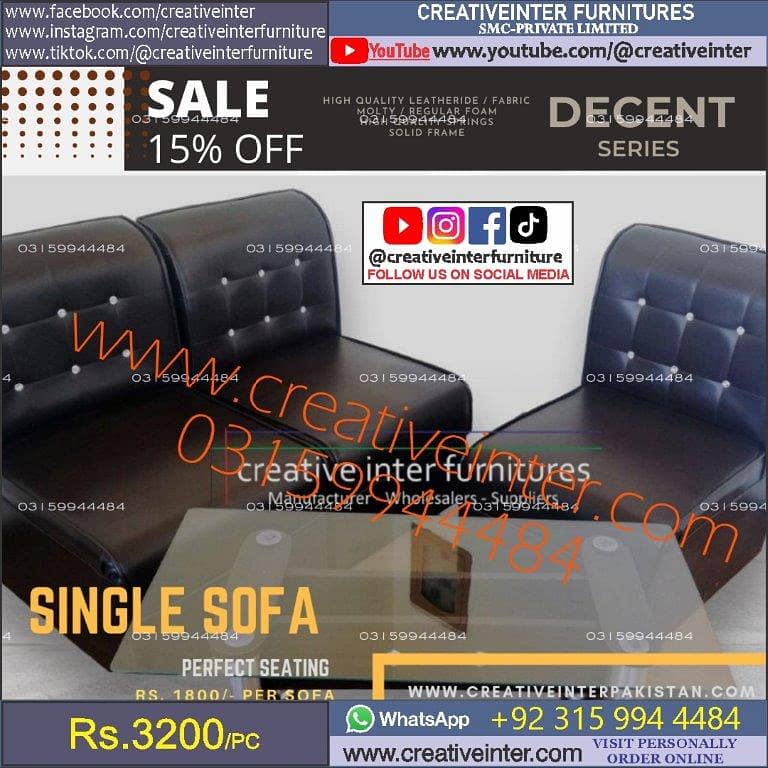 office home sofa set modern deewan single molty foam blue 14