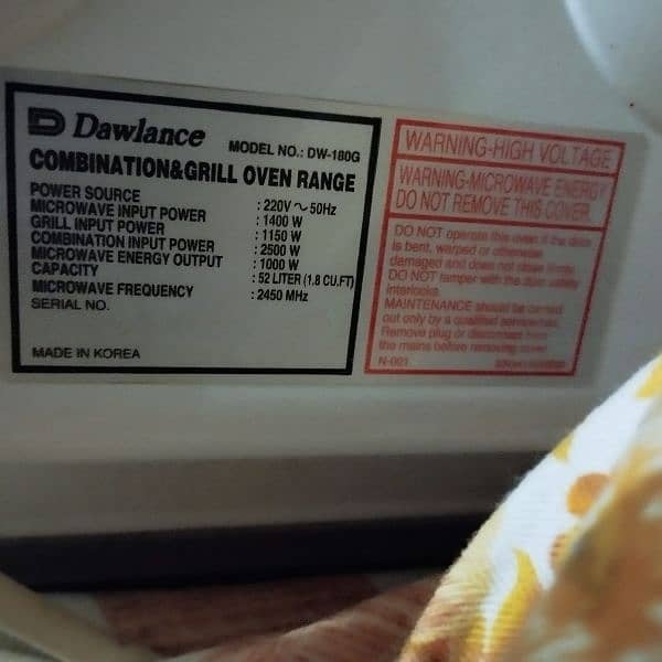 dawalance Microwave for sale 0