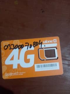 Ufone golden number for sale 0