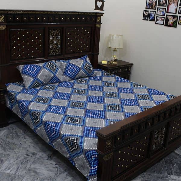 Brand New Crystal Cotton King Size Double Bedsheets 2