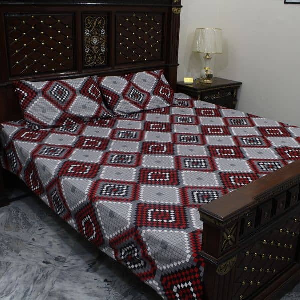 Brand New Crystal Cotton King Size Double Bedsheets 3