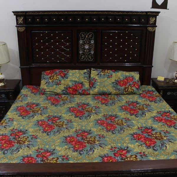 Brand New Crystal Cotton King Size Double Bedsheets 2