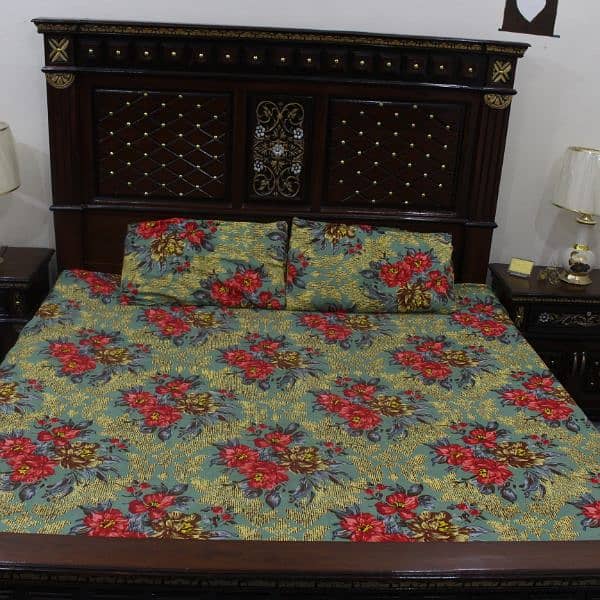 Brand New Crystal Cotton King Size Double Bedsheets 4