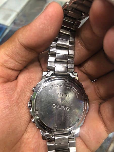 SEIKO SND187P1 Chronograph Stainless Steel Watch SND187PC SND187 2