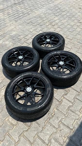 17 Inch Enkei Wheels With 215-55-17 Tyres 0