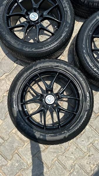 17 Inch Enkei Wheels With 215-55-17 Tyres 1