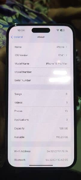 iPhone 14pro max non pta 128gb jv 4 month Sim available 3