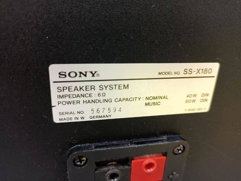 6 inch Sony speaker pair made in Germany 2