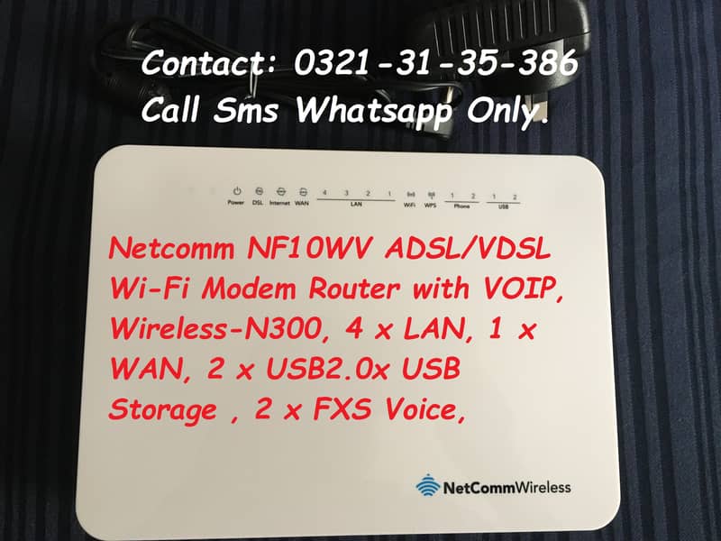 netcomm wifi modem router with voip 0