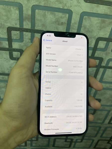 iPhone 12 Pro Max Non PTA 2 months sim time 2