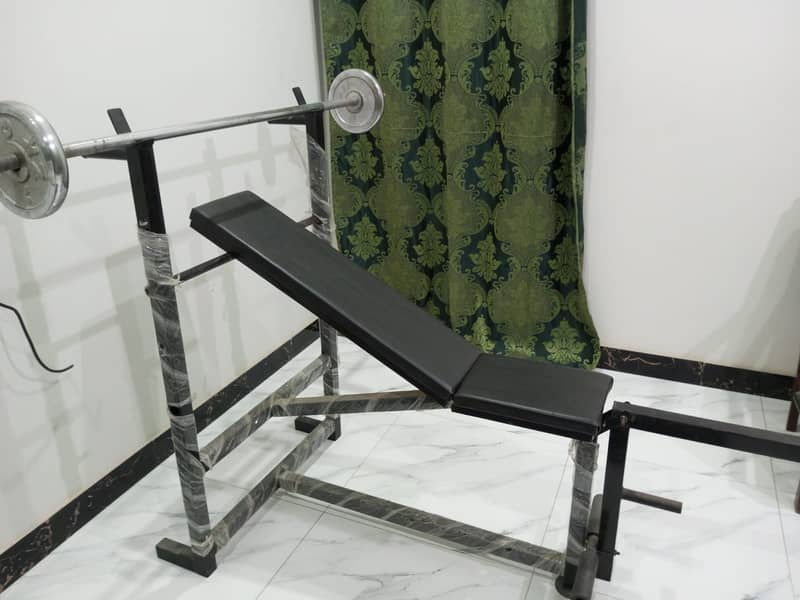 Chrome plates with rods bench 2