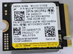 Micron 512GB NVMe M. 2 Gen4 for PC Laptop