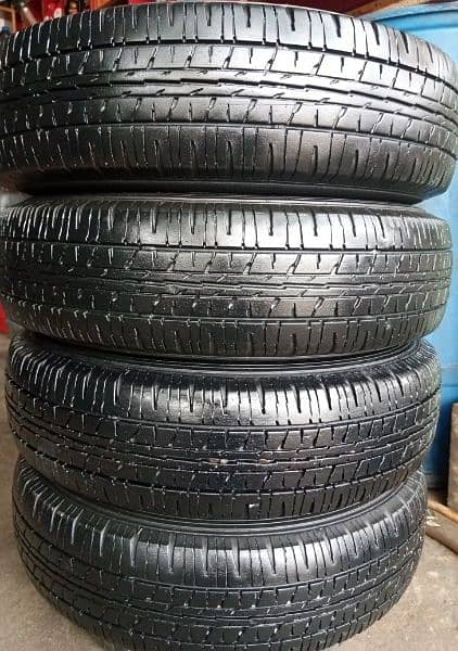 Dunlop tyres and steel rims 145R12 1