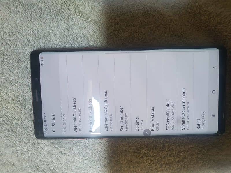 samsung note9 8/512 gb clear screen 1