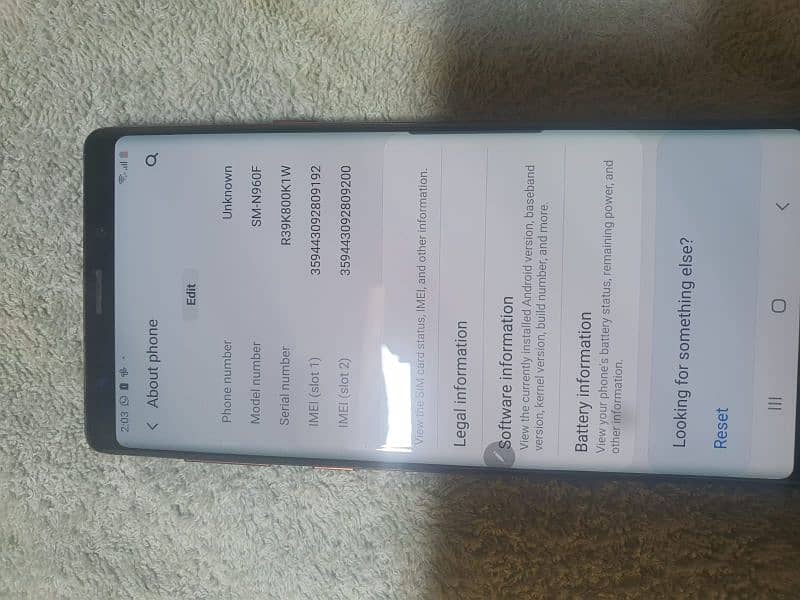 samsung note9 8/512 gb clear screen 2