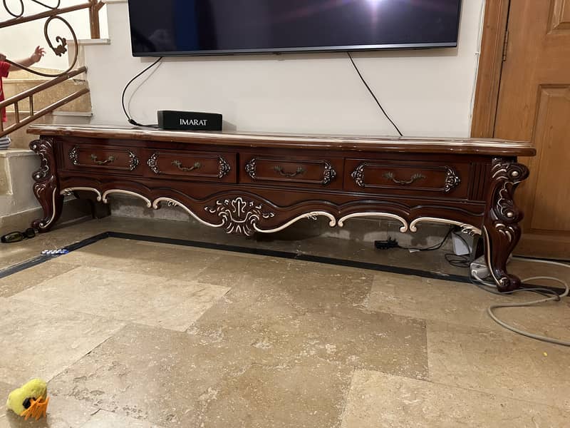 Deco antique style TV console for sale 2