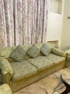 Green sofa set 0