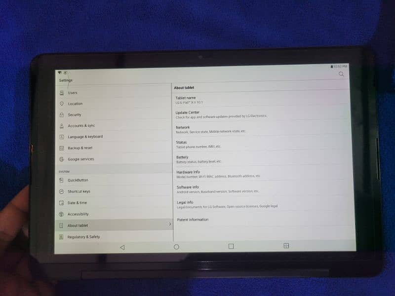 Lg G pad X 10.1 2gb/16gb 6