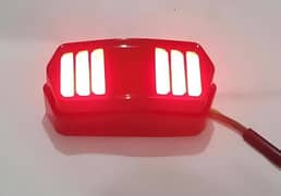 "Universal Motorbike Back Light with Indicator DRL - Ultimate Safety & 0