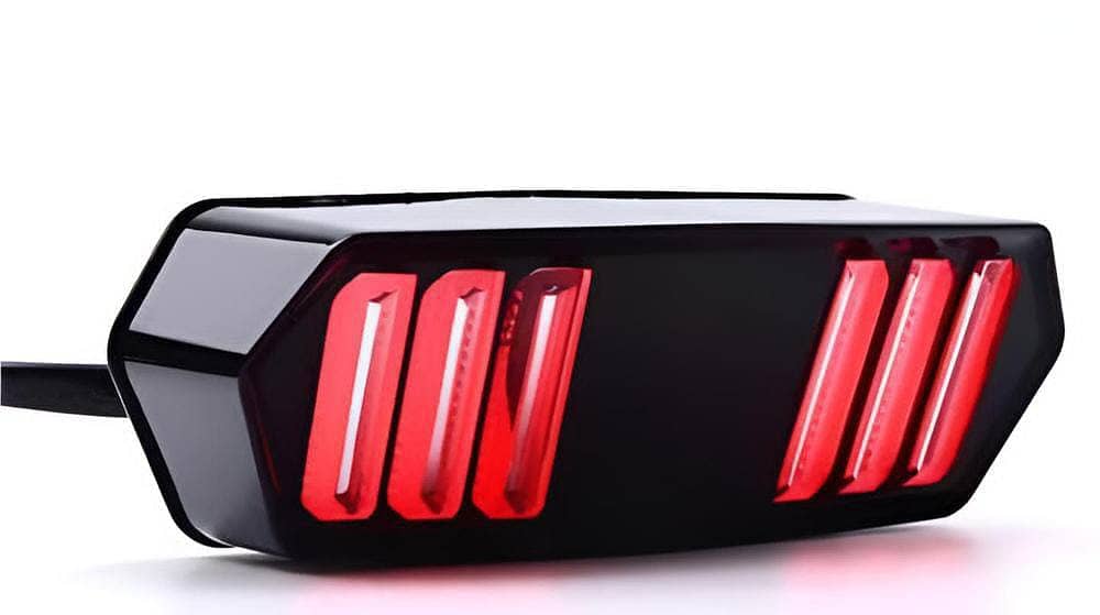 "Universal Motorbike Back Light with Indicator DRL - Ultimate Safety & 2