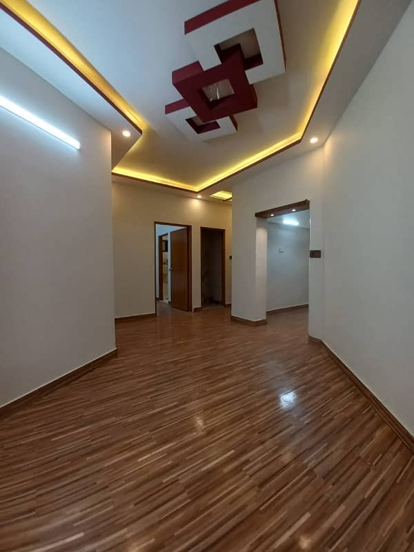 three bed dd1st floor well maintained west open leased apartment for sale in johar 12
