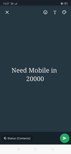 Need Mobile in 20k