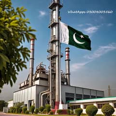 Pakistan Flag Pole for Industry