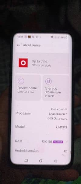 One plus 7 pro 12 GB official pta 3