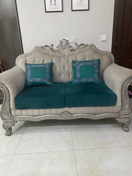 Sofa Set / Wooden Sofa / 6 Seater Sofa / Luxury Sofa Set/ Coffee Table 2