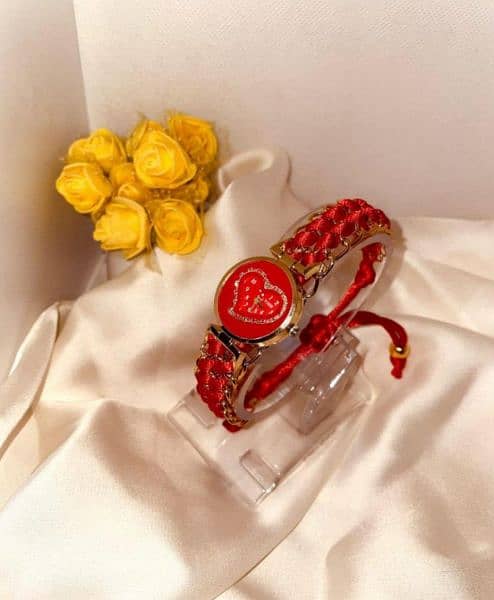 Bracelet Watch For Girls In Red color 1
