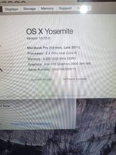 MacBook Pro 2011 model 0