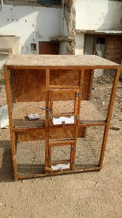 Wood Cage for sale (Height 50"/Wild 40"/Deep 24"