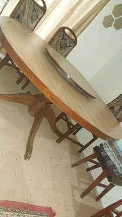 Dining table for sale. . . 6chairs