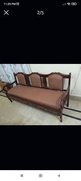 pure wooden made sofa set 3
