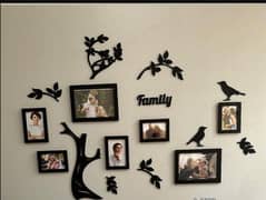 Family tree with frames for home decor