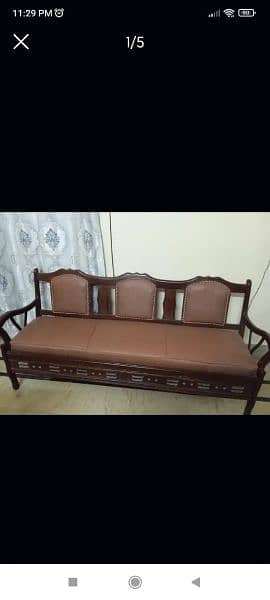 pure wooden made sofa set 2