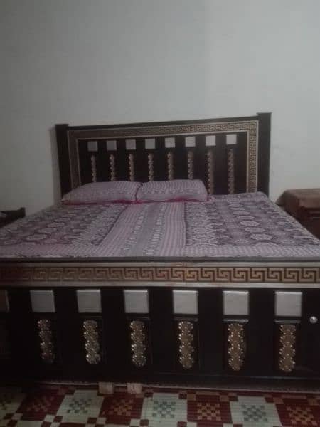 brand new double bed with double chonki 3