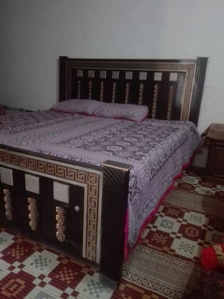 brand new double bed with double chonki 4