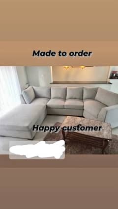 Customized L-shaped Sofa with corner seating