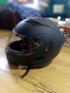 Eagle Star DOT Approved Dual Visor Helmet Matt Black
