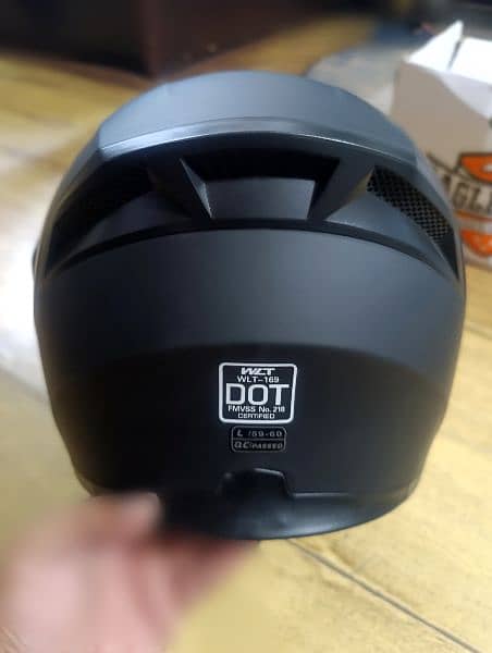 Eagle Star DOT Approved Dual Visor Helmet Matt Black 4